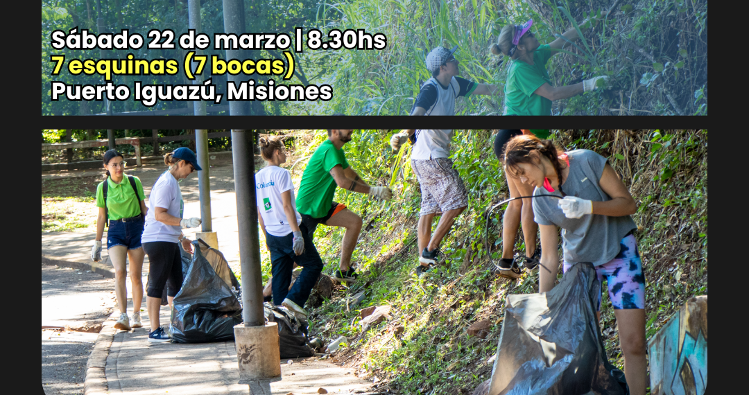 Puerto Iguazú se une a “La Hora del Planeta” con una nueva edición del “Plogging por el Planeta”