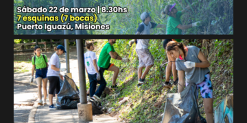 Puerto Iguazú se une a “La Hora del Planeta” con una nueva edición del “Plogging por el Planeta”