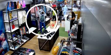 Mechero salteño fue captado por cámaras y arrestado en Oberá: Robó ropa por 2 millones en 6 comercios