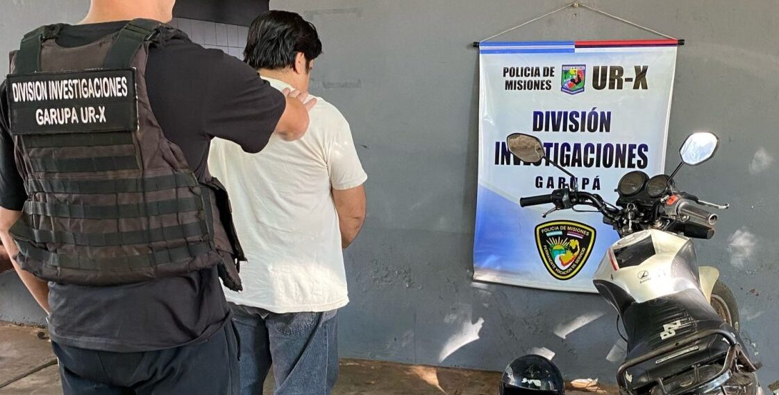 Fue detenido tras robar una moto de alquiler en Garupá