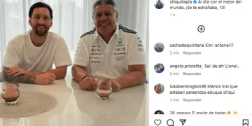 Chiqui Tapia con Messi en Miami: “¡Se te extrañaba, 10!”