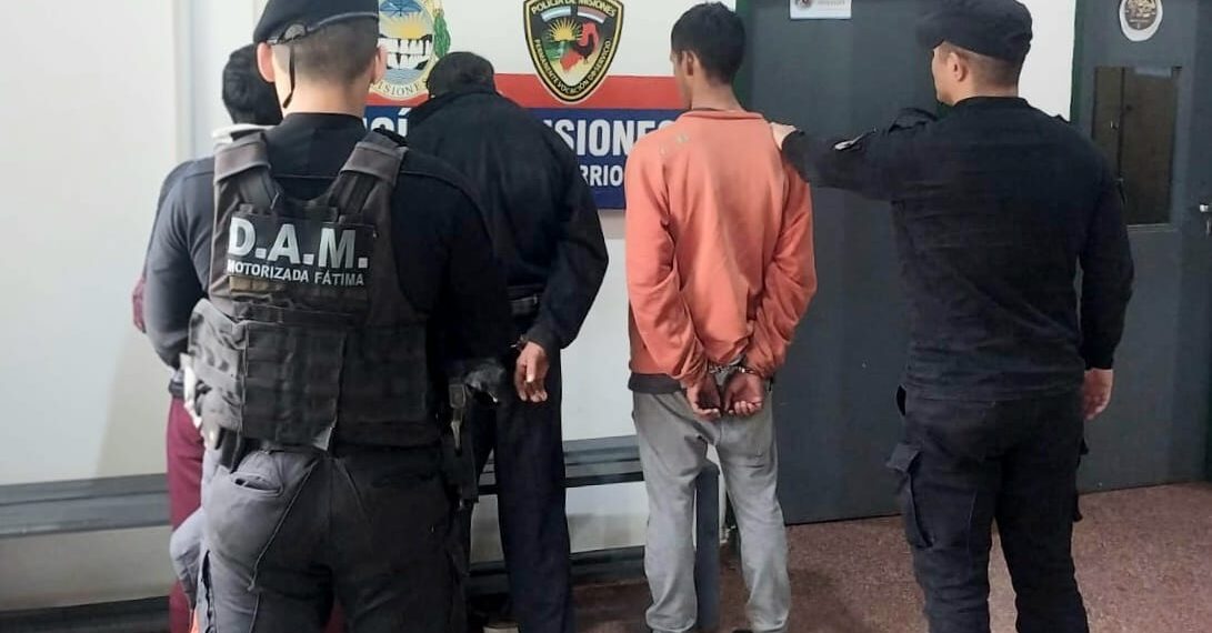 Detuvieron a tres delincuentes con frondosos antecedentes tras un asalto en Posadas