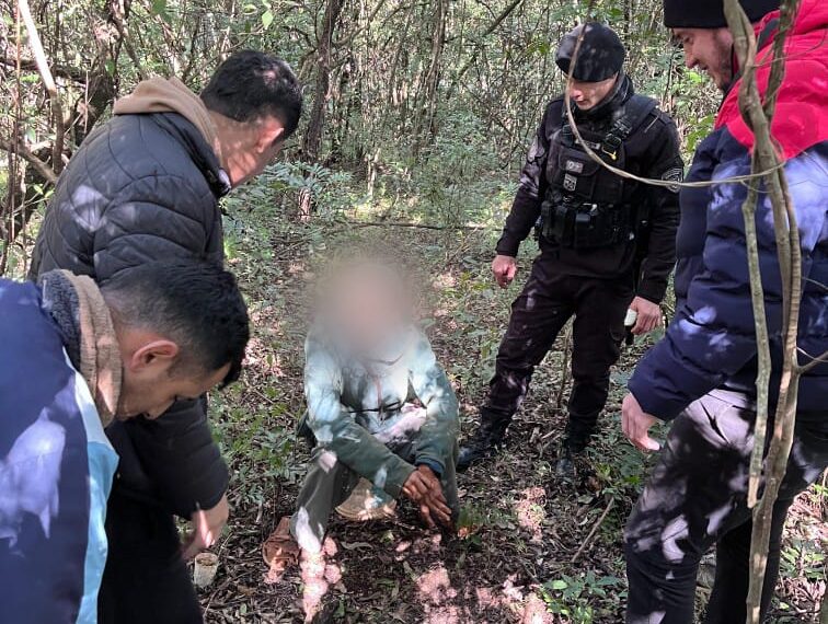 Un abuelo estuvo cuatro días perdido en el monte y fue rescatado por la Policía