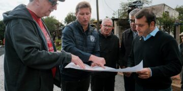Passalacqua supervisó obras viales e hidráulicas en Garupá junto a Herrera Ahuad