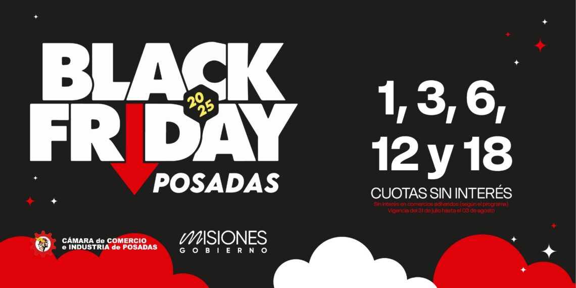 Llega el Black Friday Posadas: más de 1.200 comercios con descuentos de hasta el 50%