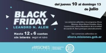 Hoy comienza el Black Friday en Alem con más de 100 comercios