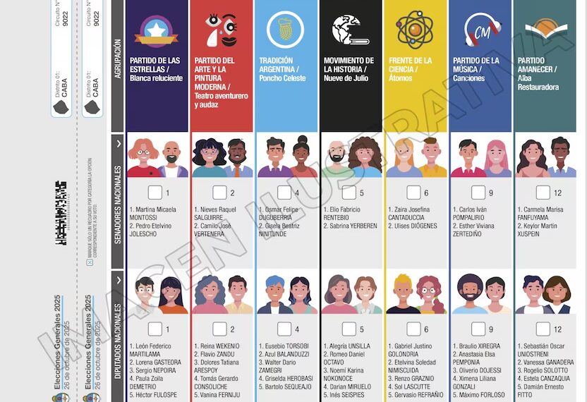 Cómo será votar con la Boleta Única de Papel en las próximas las Elecciones Legislativas