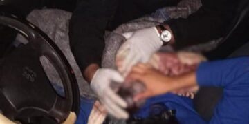 Policías realizaron un parto de emergencia en la ruta a la madrugada