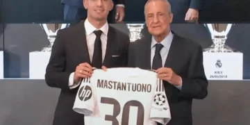 Mastantuono fue presentado como nuevo jugador del Real Madrid