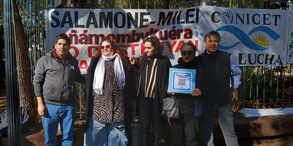 Se cumple una nueva jornada nacional de protesta de trabajadores del Conicet