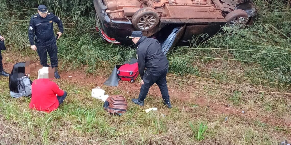 Despiste en Ruta 12 dejó dos mujeres lesionadas en Hipólito Yrigoyen