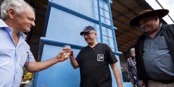 Passalacqua recorrió la nueva planta potabilizadora de Salto Encantado