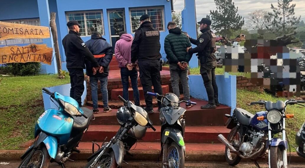 Picadas clandestinas y alcohol: cinco detenidos tras operativo en Salto Encantado