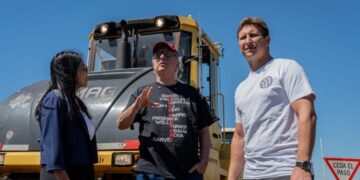 Passalacqua supervisó obras viales en el acceso a Santa Ana