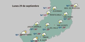 Misiones: pronostican semana con inclemencia climática de variada intensidad