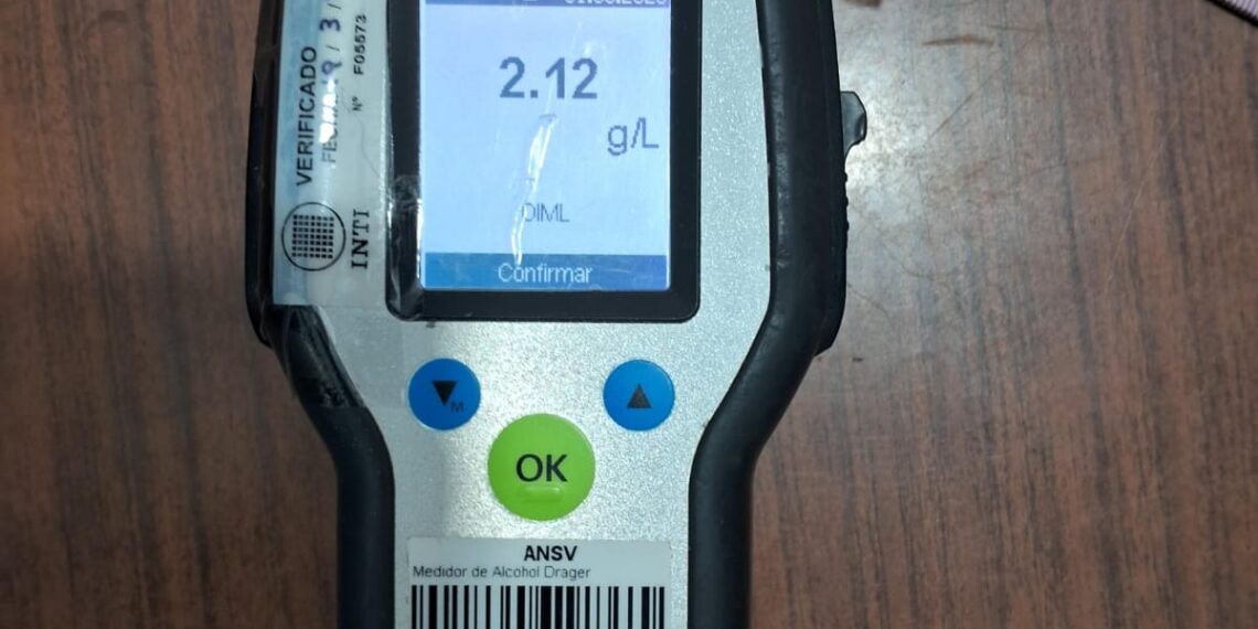 Conducía con más de 2 gramos de alcohol en sangre y terminó detenido en Santo Pipó