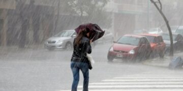 Temporal: en sólo una hora llovió 40 milímetros cúbicos en Posadas y hubo anegamientos