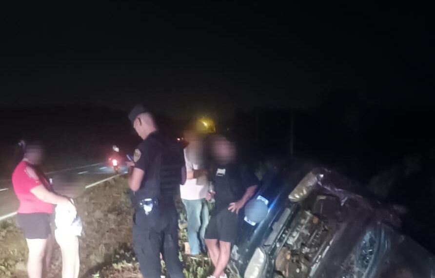 Profundidad: despiste de un auto dejó dos jóvenes lesionados en la Ruta 204