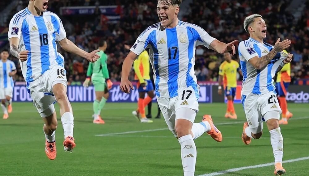 Argentina le ganó a Colombia y se clasificó a la final del Mundial Sub-20 tras 18 años