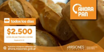 El programa «Ahora Pan» continúa manteniendo su valor de referencia a $2.500 el kilo hasta el 15 de noviembre