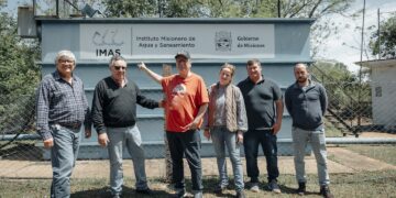 Passalacqua recorrió la puesta en valor de la planta potabilizadora de Colonia Alberdi