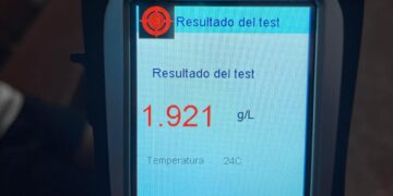 Conducía con casi 2 gramos de alcohol en sangre y terminó detenido