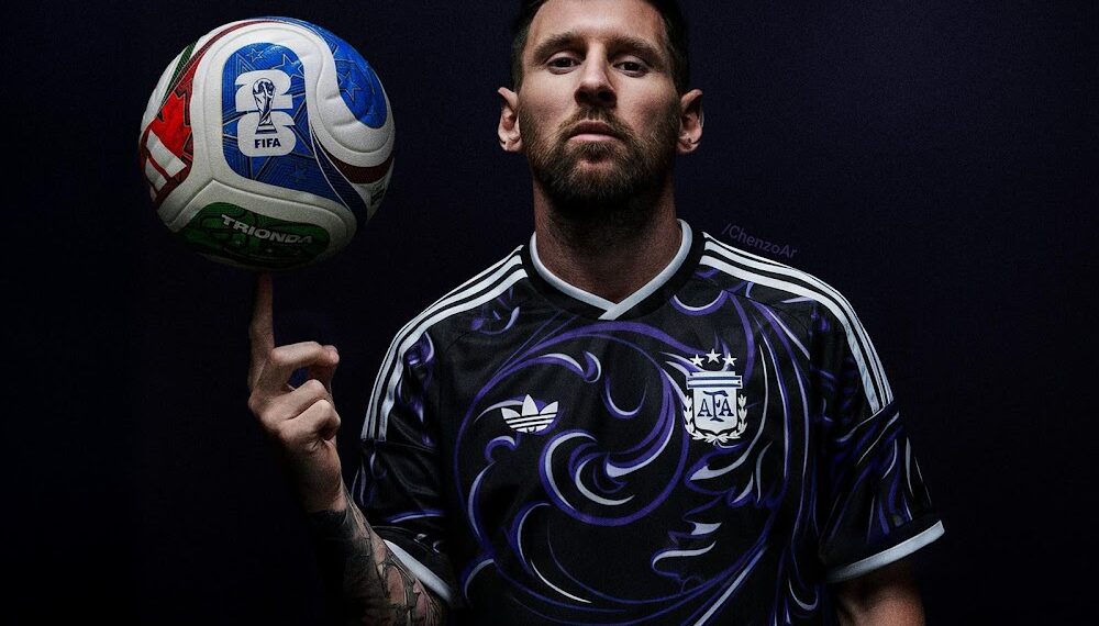 Así sería la camiseta suplente de Argentina para el Mundial 2026