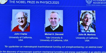 Tres científicos ganaron el Premio Nobel de Física por sus descubrimientos sobre mecánica cuántica