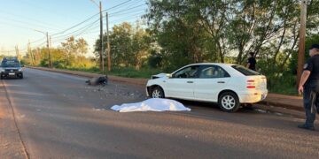 Posadas: un motociclista falleció tras chocar con auto sobre la avenida Cabo de Hornos