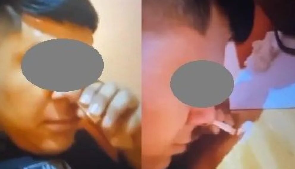 Apartaron al policía que se grabó aspirando cocaína y lo difundió por WhatsApp