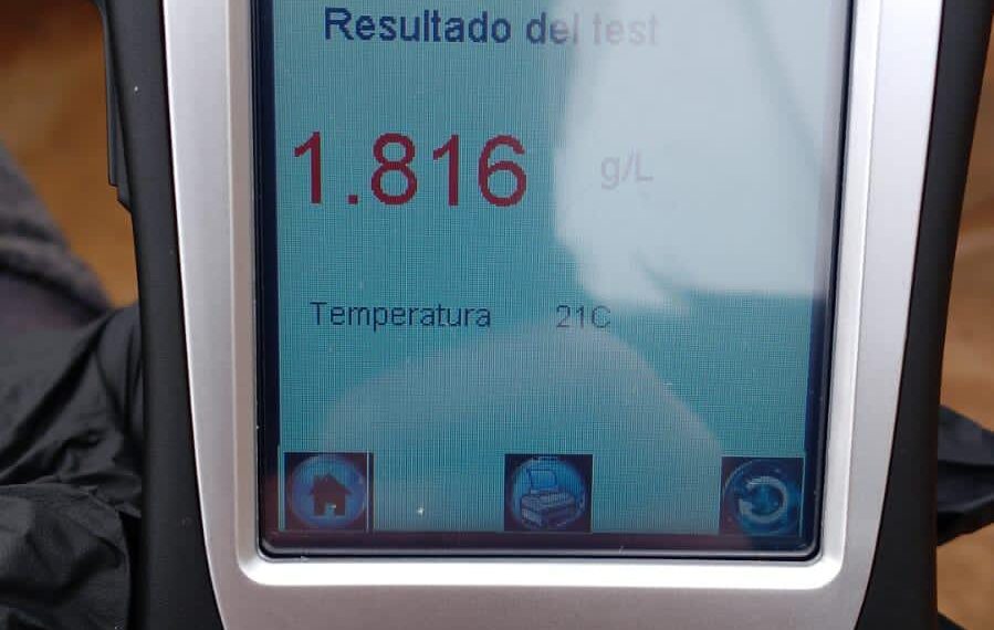 Conducía en estado de ebriedad y fue detenido en San Vicente