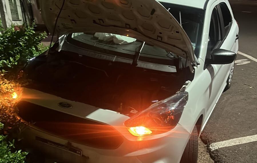 Un automóvil despistó sobre la avenida Corrientes en Posadas