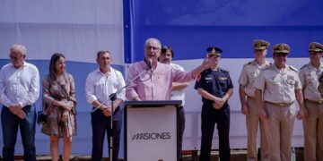 «Nos salvamos en comunidad y unidos», destacó Passalacqua en el acto por el 100° aniversario de Puerto Libertad