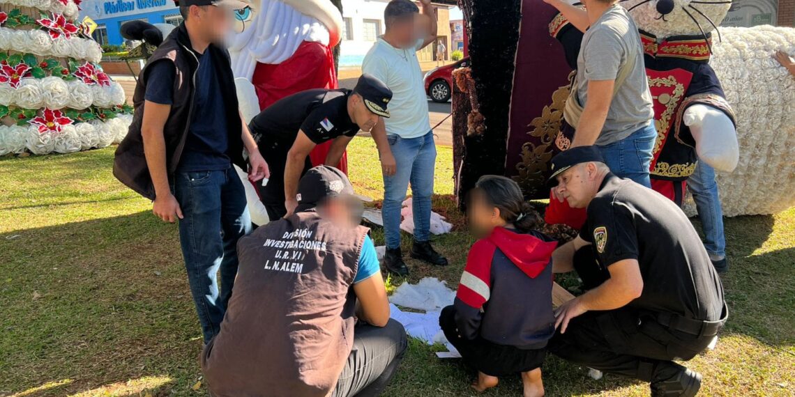 Hallaron a la menor buscada en Alem: estaba escondida dentro de un adorno navideño