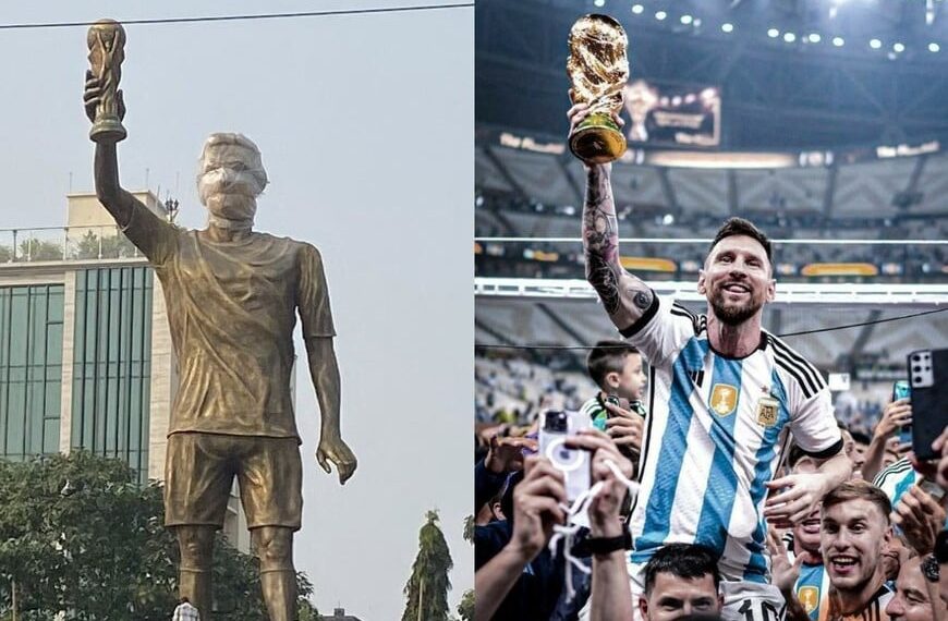 Messi inaugurará una megaestatua que le hicieron en la India