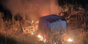 Itacaruaré: un conductor murió tras despistar e incendiarse su vehículo sobre la ruta 4
