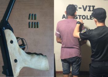 Apóstoles: alcoholizado manipulaba un arma, se disparó y quedó detenido por tenencia ilegal