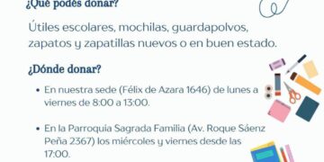 Cáritas lanza la colecta de útiles escolares “Sin educación no hay futuro”