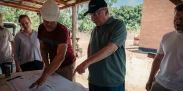 Passalacqua supervisó el avance del nuevo edificio de la EPET 53 en Alberdi