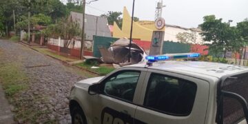 Inclemencias climáticas en la zona capital de la provincia: tareas de relevamiento y prevención policial