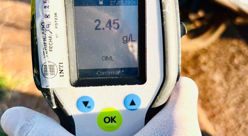 Lo interceptaron en un control tras casi embestir a peatones: tenía 2,45 g/l de alcohol