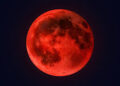 Eclipse de luna total en el cielo de marzo
