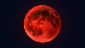 Eclipse de luna total en el cielo de marzo
