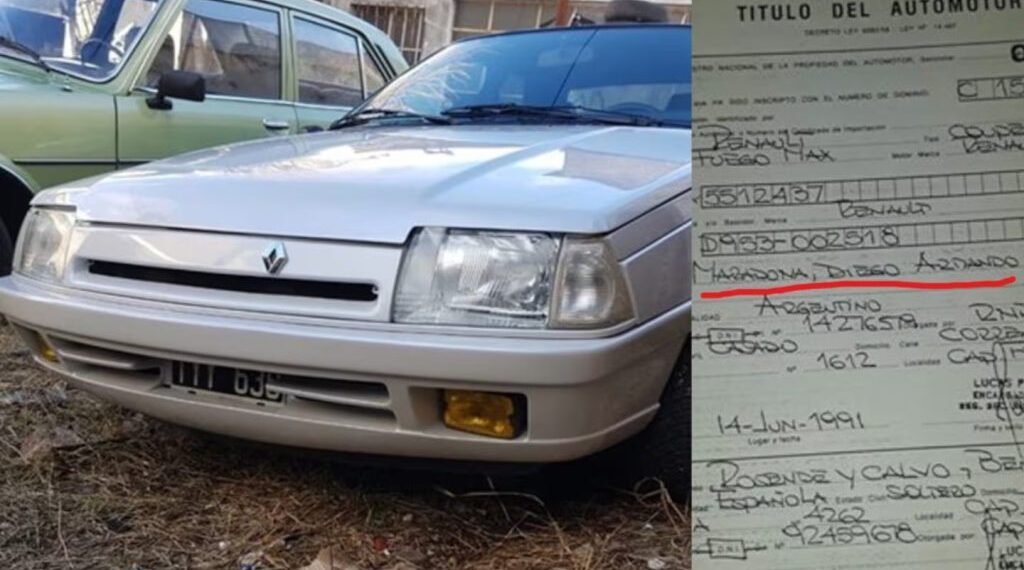 De colección: se vende la Renault Fuego de Diego Maradona