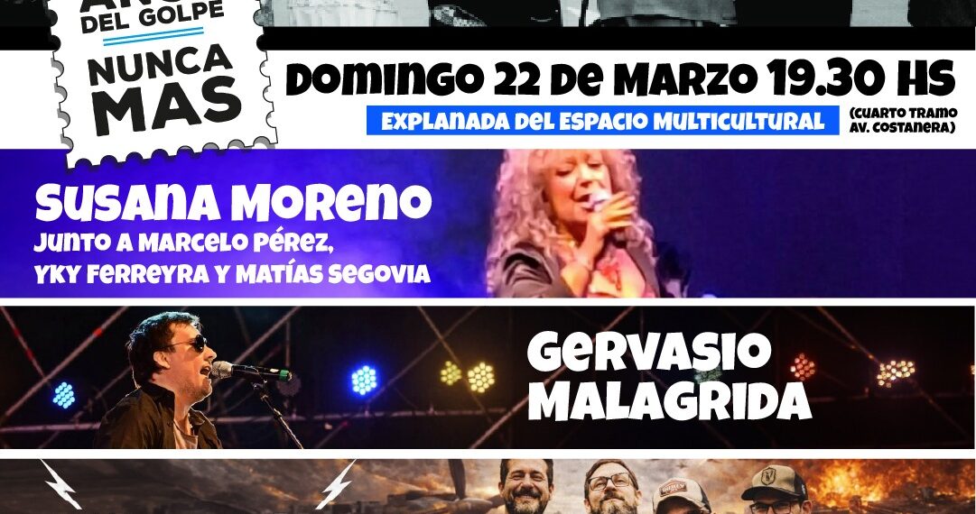Posadas recuerda: Festival por la Memoria, a 50 años del golpe cívico militar en Argentina