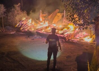 Incendio consumió una casa y dejó una víctima fatal en Dos de Mayo