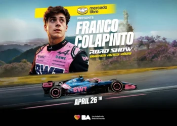 Todo listo para la exhibición de Franco Colapinto en Palermo