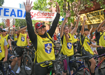 Por las malas condiciones del tiempo, suspenden la bicicleteada solidaria del Roque González