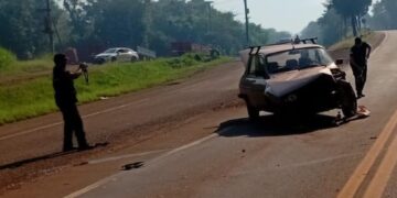 Eldorado: siniestro vial dejó dos heridos en la Ruta Nacional 12