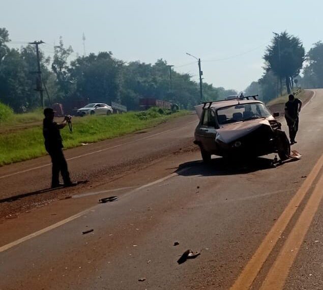 Eldorado: siniestro vial dejó dos heridos en la Ruta Nacional 12